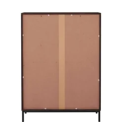 80 cm breite Hochkommode in Walnuss Optik - Teleska Kommoden