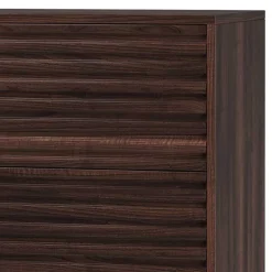 80 cm breite Hochkommode in Walnuss Optik - Teleska Kommoden