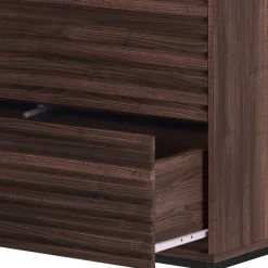 80 cm breite Hochkommode in Walnuss Optik - Teleska Kommoden