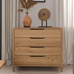 Sale 95 cm breite Kommode mit vier Schubladen - Laida Kommoden