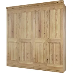 Sale 200 cm breiter Kleiderschrank 4-türig in Asteiche - Zamron Kleiderschränke|Schränke