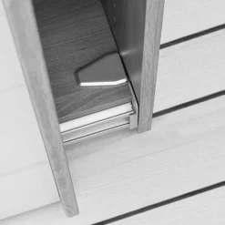 Best 300 cm breiter Schwebetürenschrank mit Glas Beige - Nikoba Kleiderschränke|Schränke