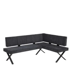 Best 3 Personen Eckbank in Anthrazit - Pricenta Sitzbank