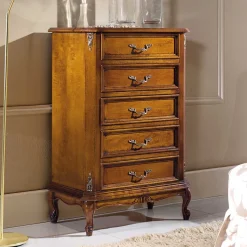 Clearance 5 Schubladen Hochkommode im Italienischen Stil - Carlenna Kommoden