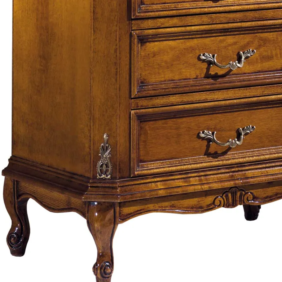 Clearance 5 Schubladen Hochkommode im Italienischen Stil - Carlenna Kommoden