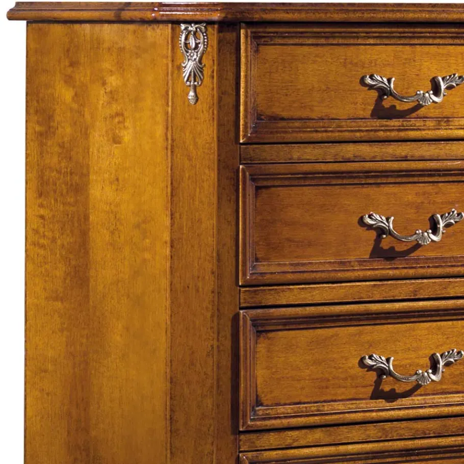 Clearance 5 Schubladen Hochkommode im Italienischen Stil - Carlenna Kommoden