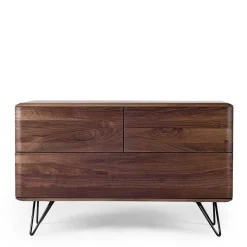 Best 3 Schubladen Kommode aus Nussbaum - Rivossa Sideboards