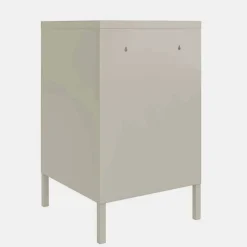 Abschließbare Türen-Kommode im Spind Look - Melanje Kommoden