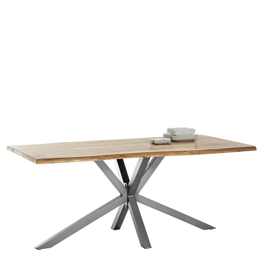 Discount Akazie Tisch fürs Esszimmer mit Baumkante - Symonya Tische