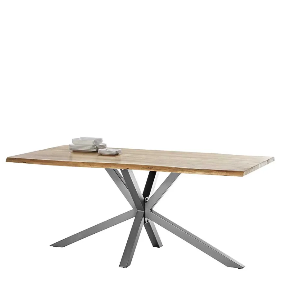 Discount Akazie Tisch fürs Esszimmer mit Baumkante - Symonya Tische