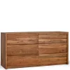 Akazienholz Sideboard mit sechs Schubladen - Vomano Sideboards