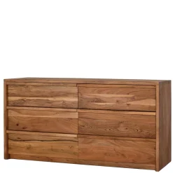 Akazienholz Sideboard mit sechs Schubladen - Vomano Sideboards