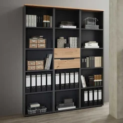 Clearance Aktenregal mit vier Fächern & zwei Schubladen - Kuetra Regale