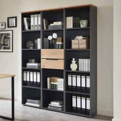 Clearance Aktenregal mit vier Fächern & zwei Schubladen - Kuetra Regale