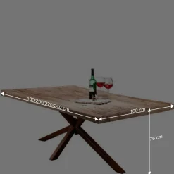 Sale Altholztisch aus Teak Massivholz - Dattilon Tische