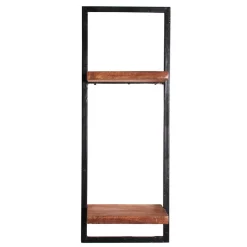 Clearance Altmetall Loft Wandregal mit 2 Holzböden - Mendoza Regale
