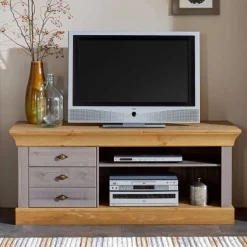 Online Anbauwand Cempino in Grau (dreiteilig) Wohnwände