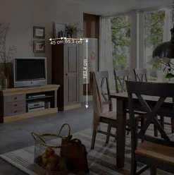 Online Anbauwand Cempino in Grau (dreiteilig) Wohnwände