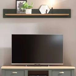 Hot Anbauwand in Graugrün & Wildeiche - Eylan (vierteilig) Wohnwände