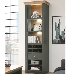 Hot Anbauwand in Graugrün & Wildeiche - Eylan (vierteilig) Wohnwände