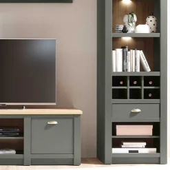 Hot Anbauwand in Graugrün & Wildeiche - Eylan (vierteilig) Wohnwände