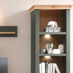 Hot Anbauwand in Graugrün & Wildeiche - Eylan (vierteilig) Wohnwände