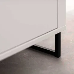 Clearance Anbauwand in Weiß mit Wildeiche - Varzino (dreiteilig) Wohnwände