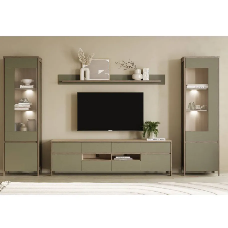 Sale Anbauwand Kombination im Scandi Chic - Promo (vierteilig) Wohnwände