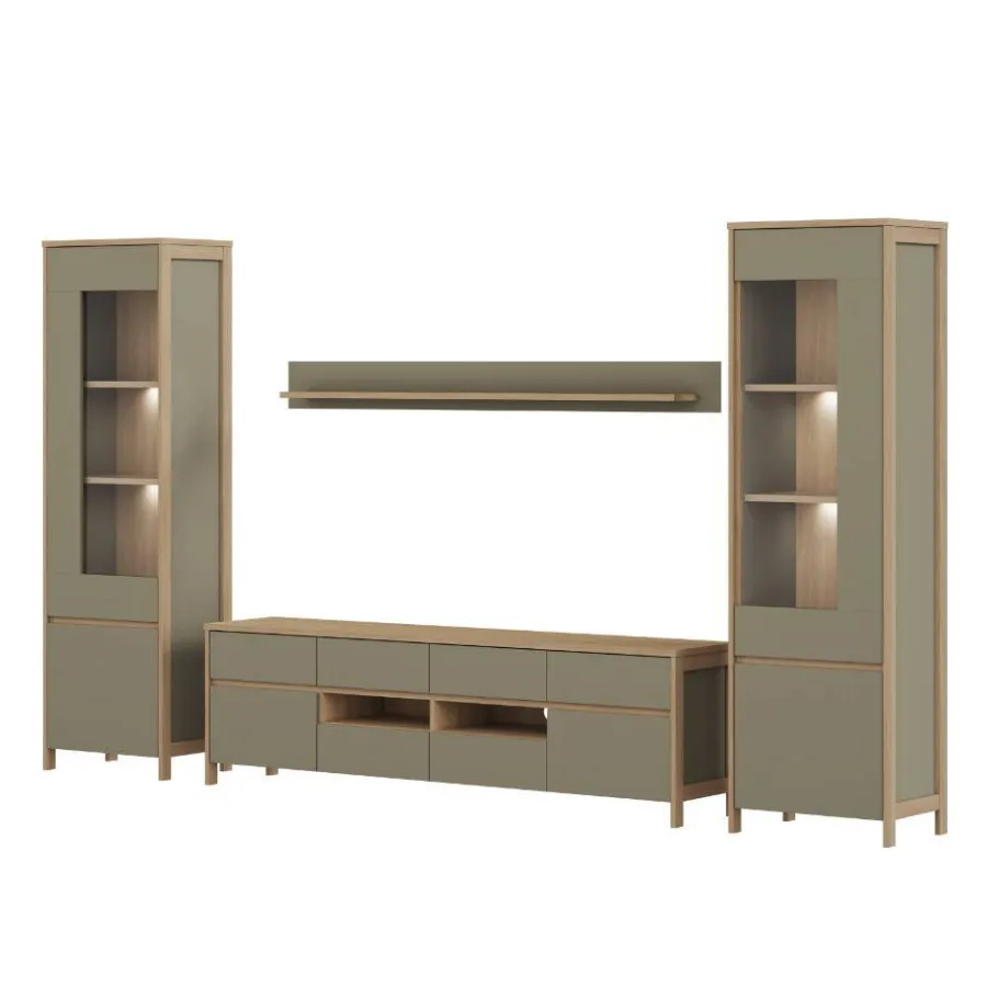 Sale Anbauwand Kombination im Scandi Chic - Promo (vierteilig) Wohnwände