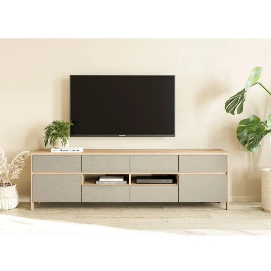 Sale Anbauwand Kombination im Scandi Chic - Promo (vierteilig) Wohnwände