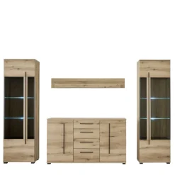 Discount Anbauwand Möbel Set - Brocus (vierteilig) Wohnwände