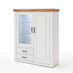 Online Anbauwand Set im Country Style - Samula (vierteilig) Wohnwände