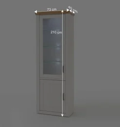 Online Anbauwand Set im Country Style - Samula (vierteilig) Wohnwände