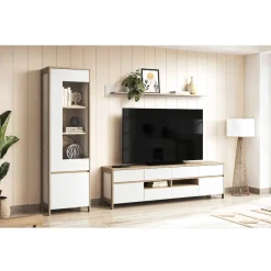 Hot Anbauwand-Möbelset in Weiß - Ovidio (dreiteilig) Wohnwände