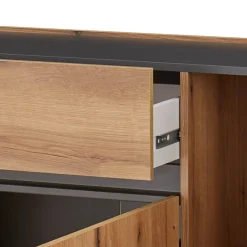 Anrichte in Wildeiche Optik und Anthrazit - Colomania Sideboards