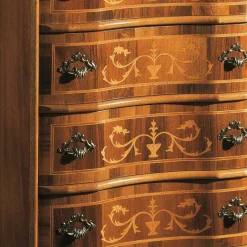 Antike Kommode Agosto in Nussbaumfarben Kommoden