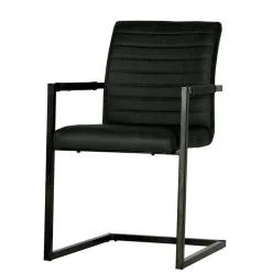 Sale Armlehnen Freischwinger in Anthrazit - Birte (2er Set) Sessel|Stühle