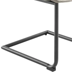 Armlehnen-Freischwingerstuhl in Creme - Clebertus (2er Set) Sessel