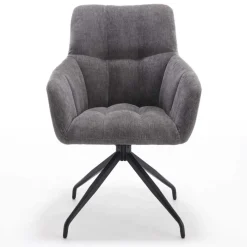 Best Armlehnen-Küchenstuhl in Grau - Doinera (2er Set) Stühle