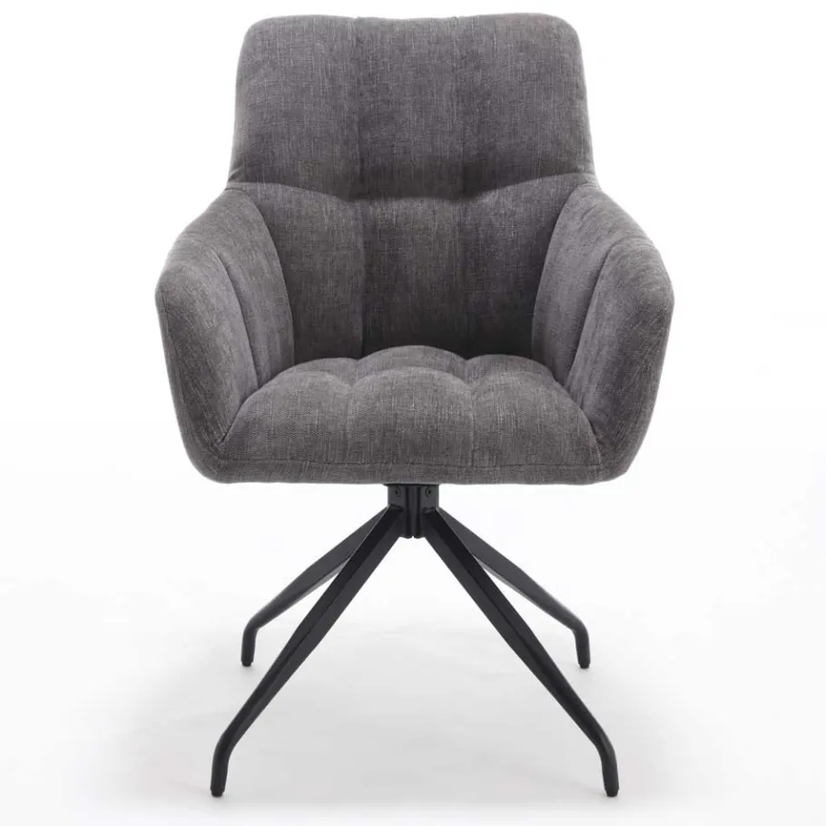 Best Armlehnen-Küchenstuhl in Grau - Doinera (2er Set) Stühle