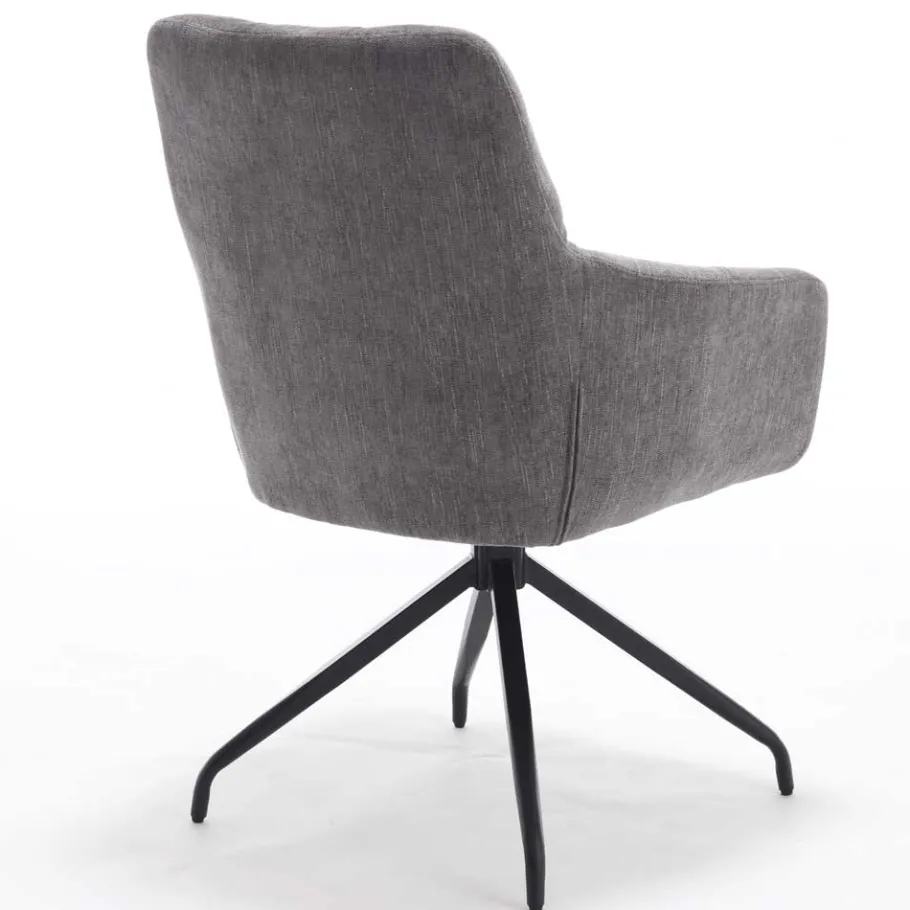 Best Armlehnen-Küchenstuhl in Grau - Doinera (2er Set) Stühle