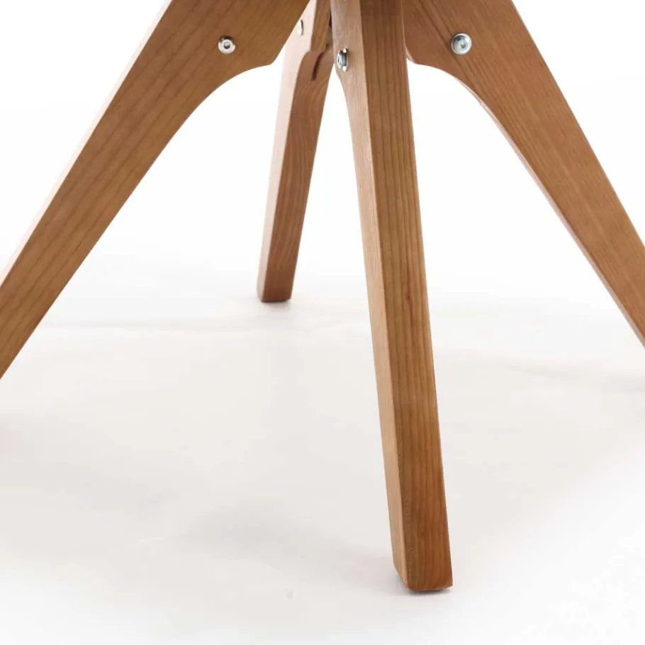 Armlehnenstuhl in Creme Strukturstoff - Crystoga (2er Set) Stühle