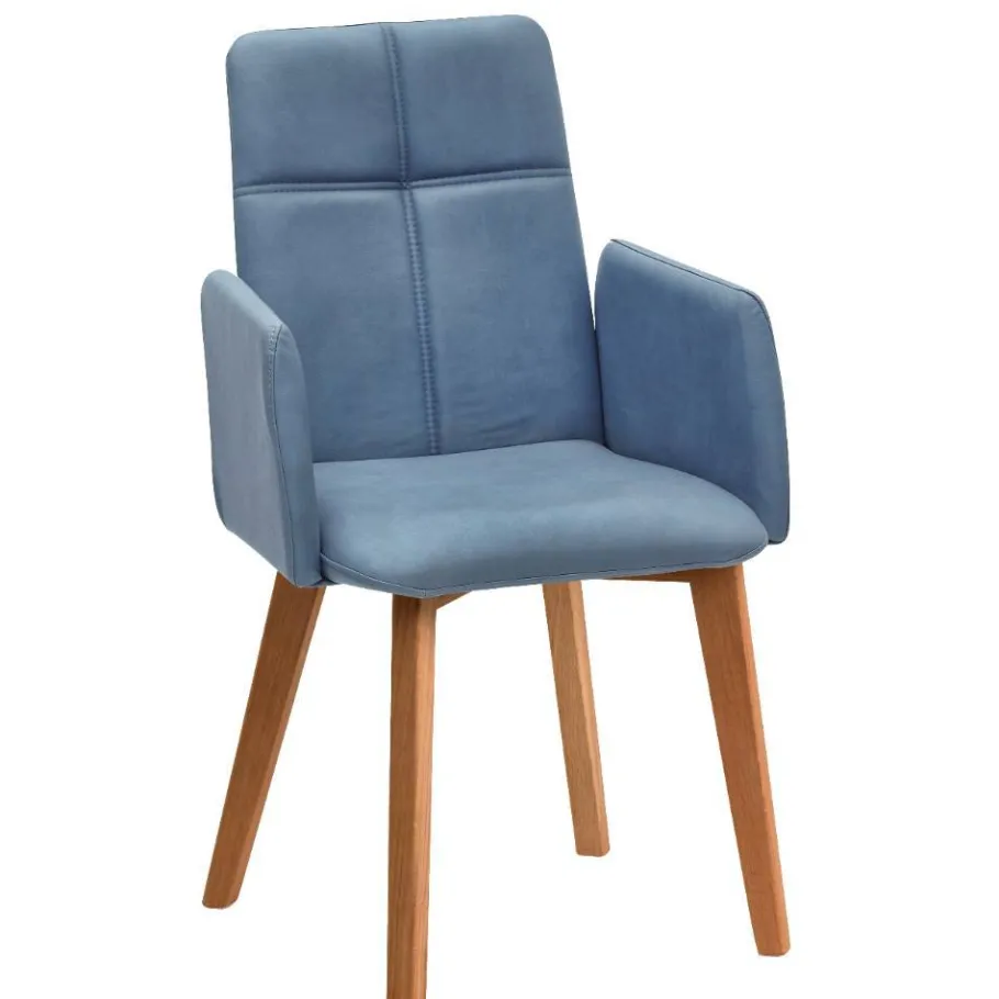 Armlehnenstuhl in Hellblau - Nenna Stühle
