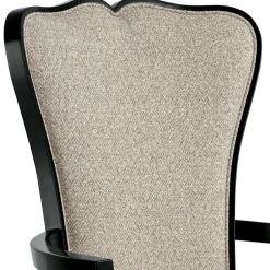 Armlehnenstuhl in Hellgrau und Schwarz - Tuscano Stühle