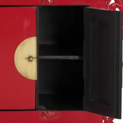 Best Asia Design Sideboard aus Massivholz in Rot - Iscian Sideboards