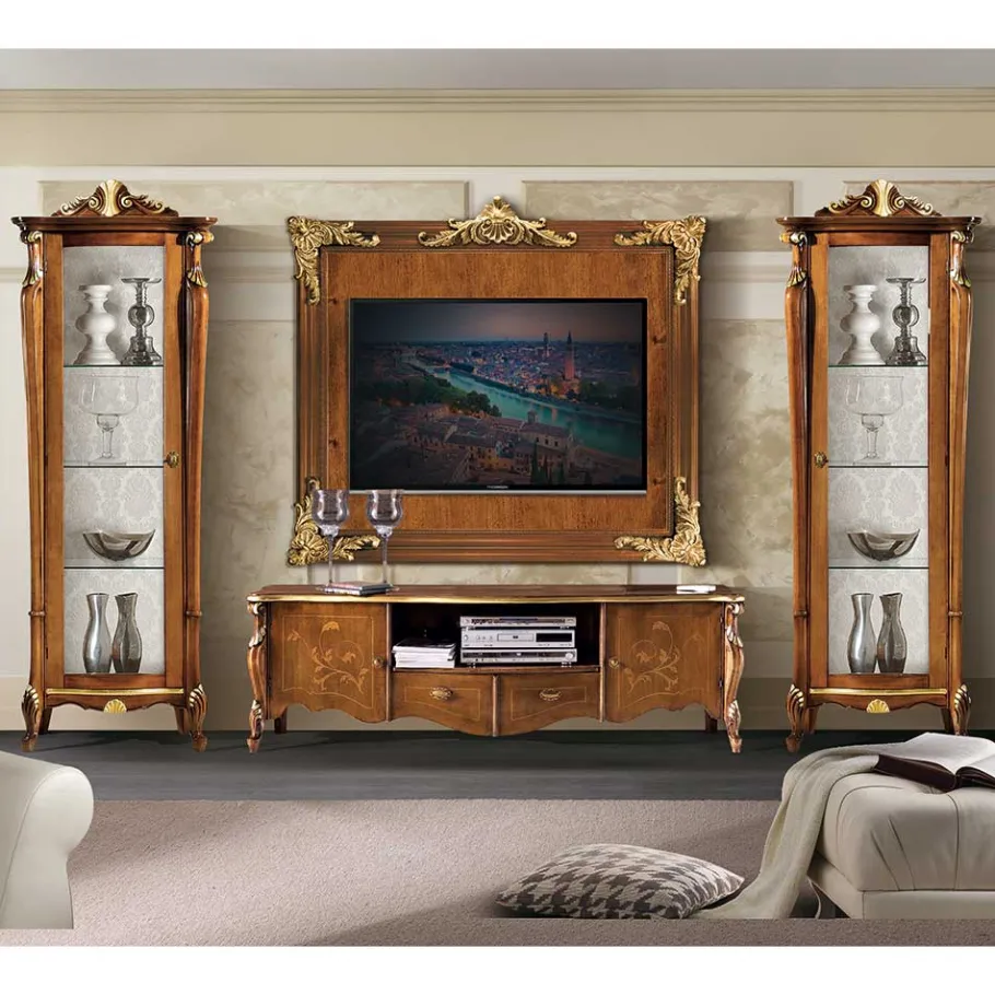 Sale Ausgefallene TV Wohnwand Möbel Set - Carlenna (vierteilig) Wohnwände