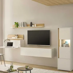 Outlet Ausgefallene Wohnwand Möbel Set - Nonessia (vierteilig) Wohnwände