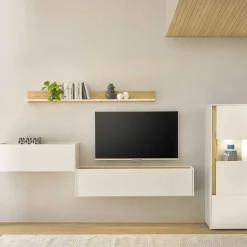 Outlet Ausgefallene Wohnwand Möbel Set - Nonessia (vierteilig) Wohnwände