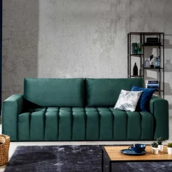 Best Ausklappbares Sofa in GrĂŒn Samt - Olenka Sofas