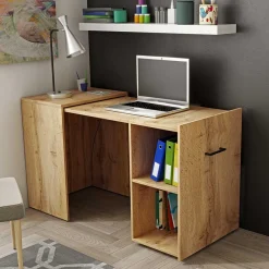 Best Ausziehbarer Schreibtisch in Wildeiche Optik - Latrina Tische
